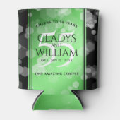 55エレガントthエメラルド結婚の記念日 缶クーラー (正面)