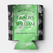 55エレガントthエメラルド結婚の記念日 缶クーラー (裏面)