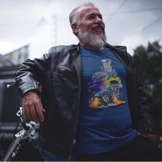 55カーおもしろいフレーミングドラッグトラックビースト Tシャツ