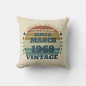 55パーソナライズされたヴィンテージ55歳 クッション (正面)