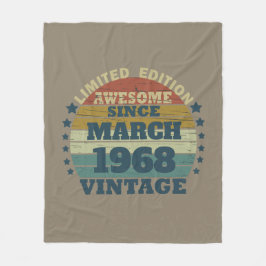 55パーソナライズされたヴィンテージ55歳 フリースブランケット