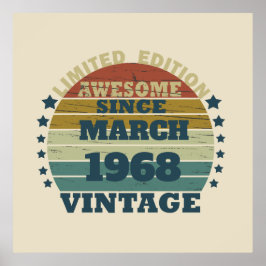 55パーソナライズされたヴィンテージ55歳 ポスター