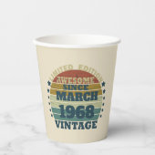 55パーソナライズされたヴィンテージ55歳 紙コップ (正面)