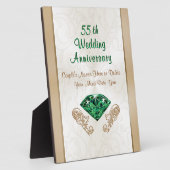 55パーソナライズされた周年記念結婚贈アイディア フォトプラーク (側面)