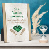 55パーソナライズされた周年記念結婚贈アイディア フォトプラーク (側面)