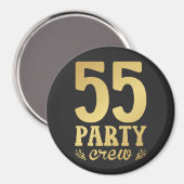 55パーティークルー55誕生日円 マグネット (正面/裏面)