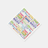 55ユニーク歳の誕生日プレゼント スタンダードカクテルナプキン (角)