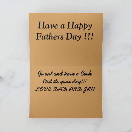 55人の遊牧民のステーションワゴンの挨拶状 カード (内部)