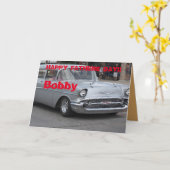 55人の遊牧民のステーションワゴンの挨拶状 カード (黄色い花)