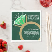 55周年のパーティー結婚おもしろいがナプキンに関する スタンダードランチョンナプキン (インサイチュ)