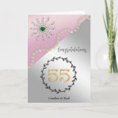 55周年を祝結婚う カード (正面)