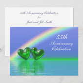 55周年エメラルドハーツ 招待状 (正面/裏面)