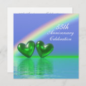 55周年エメラルドハート 招待状 (正面/裏面)