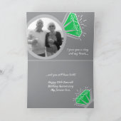 55周年エメラルドリング今すぐ写真 カード (内部)