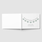 55周年エメラルド結婚記念日のペンダント旗 ゲストブック (全面)