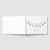 55周年エメラルド結婚記念日のペンダント ゲストブック (全面)