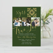 55周年エメラルド記念日 フォトグリーン招待状 招待状 (スタンド正面)