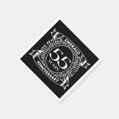 55周年エメ結婚ラルドクレスト スタンダードカクテルナプキン (角)