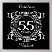 55周年エメ結婚ラルドクレスト ポスター (正面)