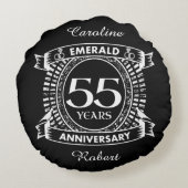 55周年エメ結婚ラルドクレスト ラウンドクッション (裏面)