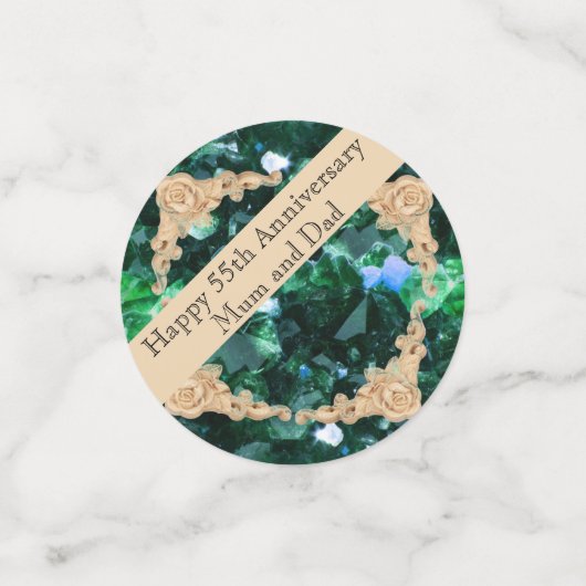 55周年エメ結婚ラルド コンフェッティ (スモール正面)