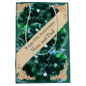 55周年エメ結婚ラルド ミディアムペーパーバッグ (正面)