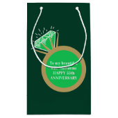 55周年エ結婚メラルド金ゴールド環 スモールペーパーバッグ (裏面)