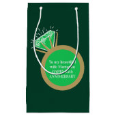 55周年エ結婚メラルド金ゴールド環 スモールペーパーバッグ (正面)