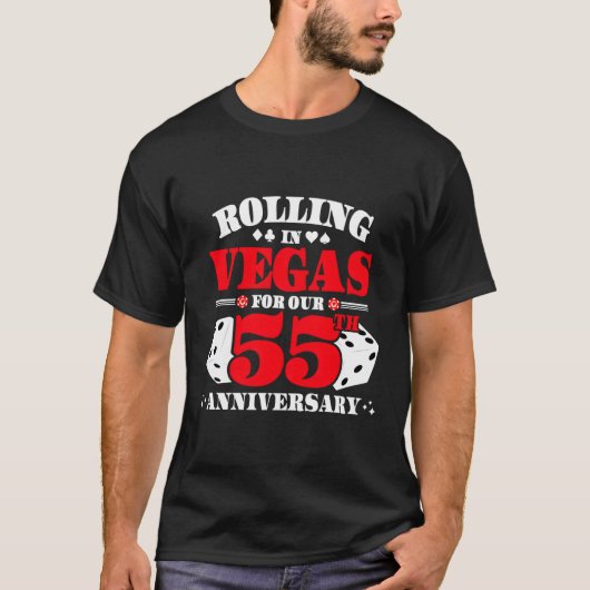 55周年ラスベガス55周年結婚記念 Tシャツ (正面)