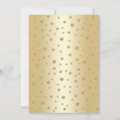 55周年結婚記念日のサプライズ - ゴールド 招待状 (裏面)