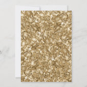 55周年結婚記念日のサプライズ - 緑とゴールド 招待状 (裏面)