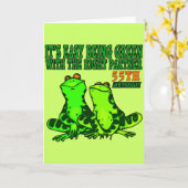 55周年結婚記念日のプレゼント カード (黄色い花)