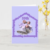 55周年結婚記念日のプレゼント カード (黄色い花)