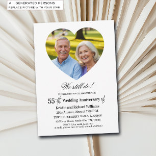 55周年結婚記念日の写真 招待状