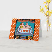 55周年結婚記念日の贈り物 カード (黄色い花)