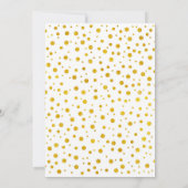 55周年結婚記念日 - ゴールド & ホワイト 招待状 (裏面)