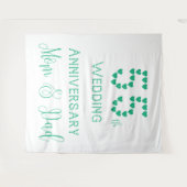 55周年結婚記念日 両親 エメラルド婚 タペストリー (正面(横))