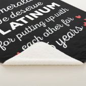 55周年結婚I – エメラルドおもしろいカップル シェルパブランケット (3/4)