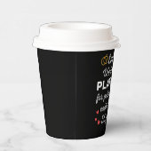 55周年結婚I – エメラルドおもしろいカップル 紙コップ (右)