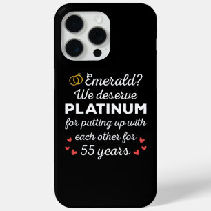 55周年結婚I – エメラルドおもしろいカップル iPhone 15 PRO MAXケース