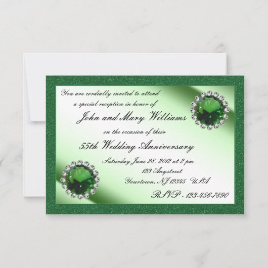 55周年結婚RSVP 招待状 (裏面)