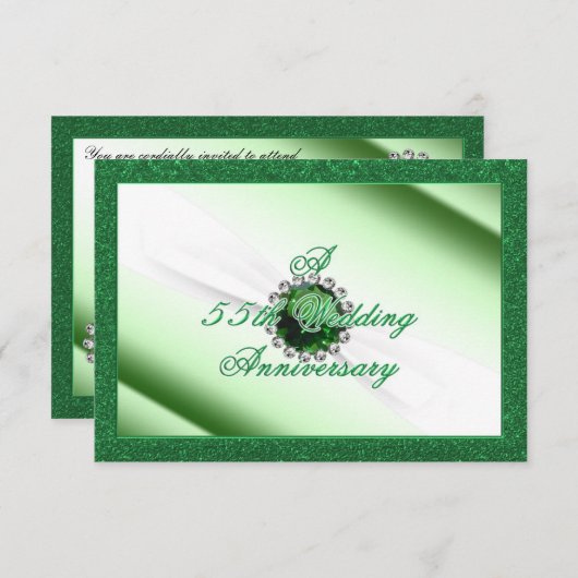 55周年結婚RSVP 招待状 (正面/裏面)