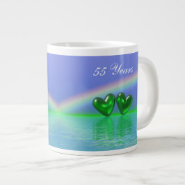 55周年記念エメラルドハート ジャンボコーヒーマグカップ