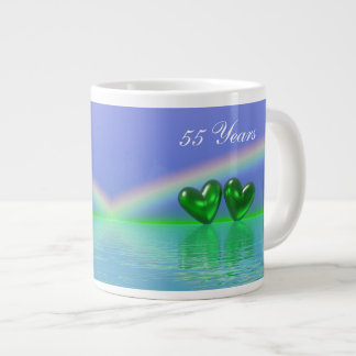 55周年記念エメラルドハート ジャンボコーヒーマグカップ