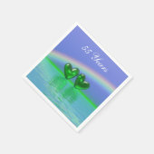 55周年記念エメラルドハート スタンダードカクテルナプキン (角)