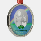 55周年記念エメラルドハート（フォトフレーム） メタルオーナメント (右)