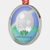 55周年記念エメラルドハート（フォトフレーム） メタルオーナメント (左)