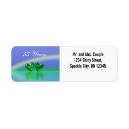 55周年記念エメラルドハート ラベル