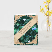 55周年記念エメ結婚ラルドカード カード (黄色い花)