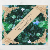 55周年記念エメ結婚ラルドカード スパークリングワインラベル (シングルラベル)